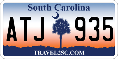 SC license plate ATJ935