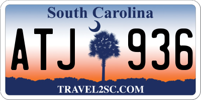 SC license plate ATJ936