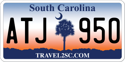 SC license plate ATJ950