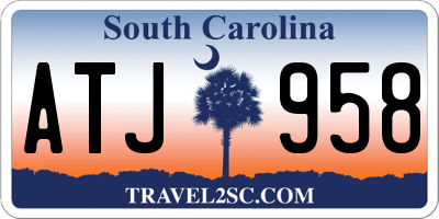 SC license plate ATJ958