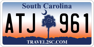 SC license plate ATJ961