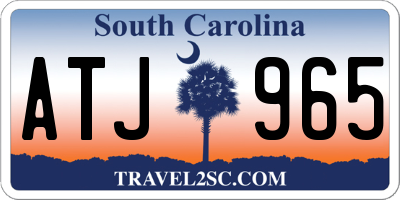 SC license plate ATJ965