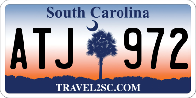 SC license plate ATJ972