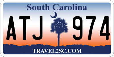 SC license plate ATJ974