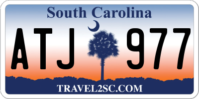SC license plate ATJ977