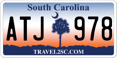 SC license plate ATJ978