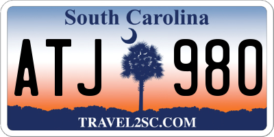 SC license plate ATJ980