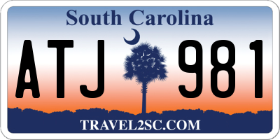 SC license plate ATJ981