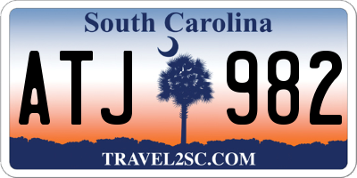 SC license plate ATJ982