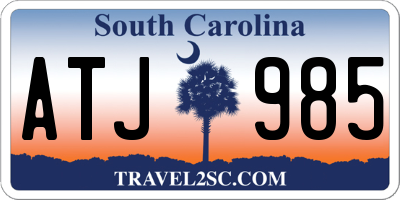 SC license plate ATJ985