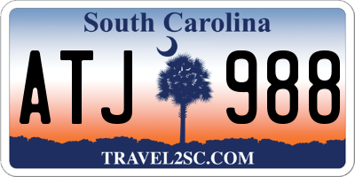 SC license plate ATJ988