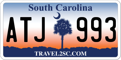 SC license plate ATJ993