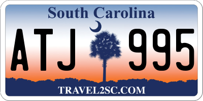 SC license plate ATJ995