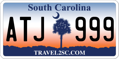 SC license plate ATJ999