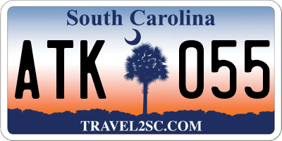 SC license plate ATK055