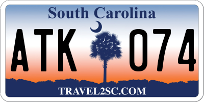 SC license plate ATK074