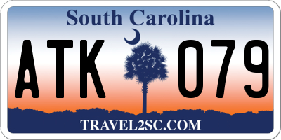 SC license plate ATK079