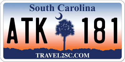 SC license plate ATK181