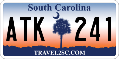 SC license plate ATK241