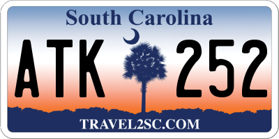 SC license plate ATK252