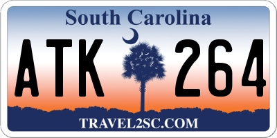 SC license plate ATK264