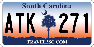 SC license plate ATK271