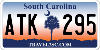 SC license plate ATK295