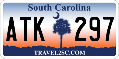 SC license plate ATK297