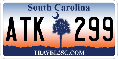 SC license plate ATK299