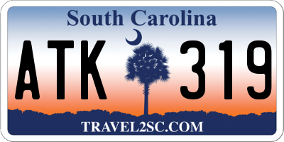 SC license plate ATK319