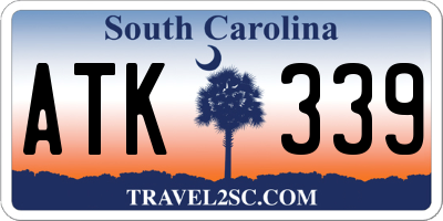 SC license plate ATK339