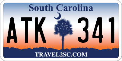 SC license plate ATK341