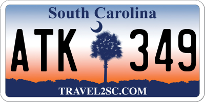 SC license plate ATK349