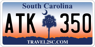 SC license plate ATK350