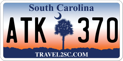 SC license plate ATK370