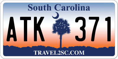 SC license plate ATK371