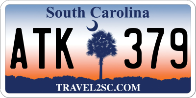 SC license plate ATK379