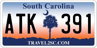 SC license plate ATK391