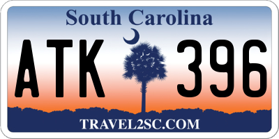 SC license plate ATK396