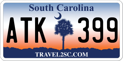 SC license plate ATK399