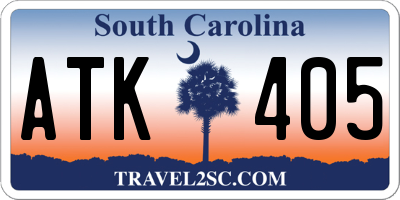 SC license plate ATK405