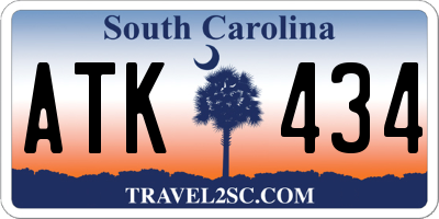 SC license plate ATK434