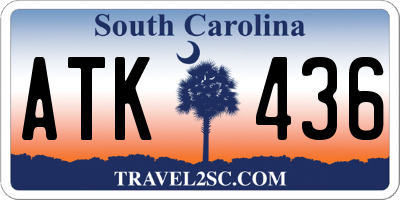 SC license plate ATK436