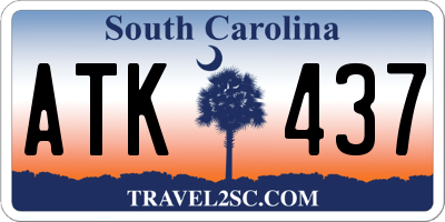 SC license plate ATK437