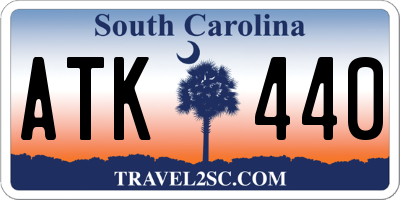 SC license plate ATK440