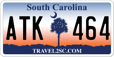 SC license plate ATK464