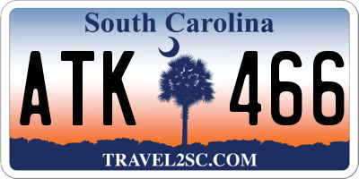 SC license plate ATK466