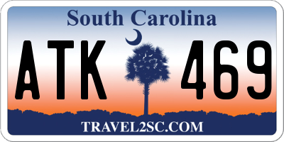 SC license plate ATK469