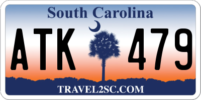SC license plate ATK479