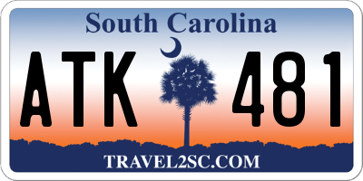 SC license plate ATK481